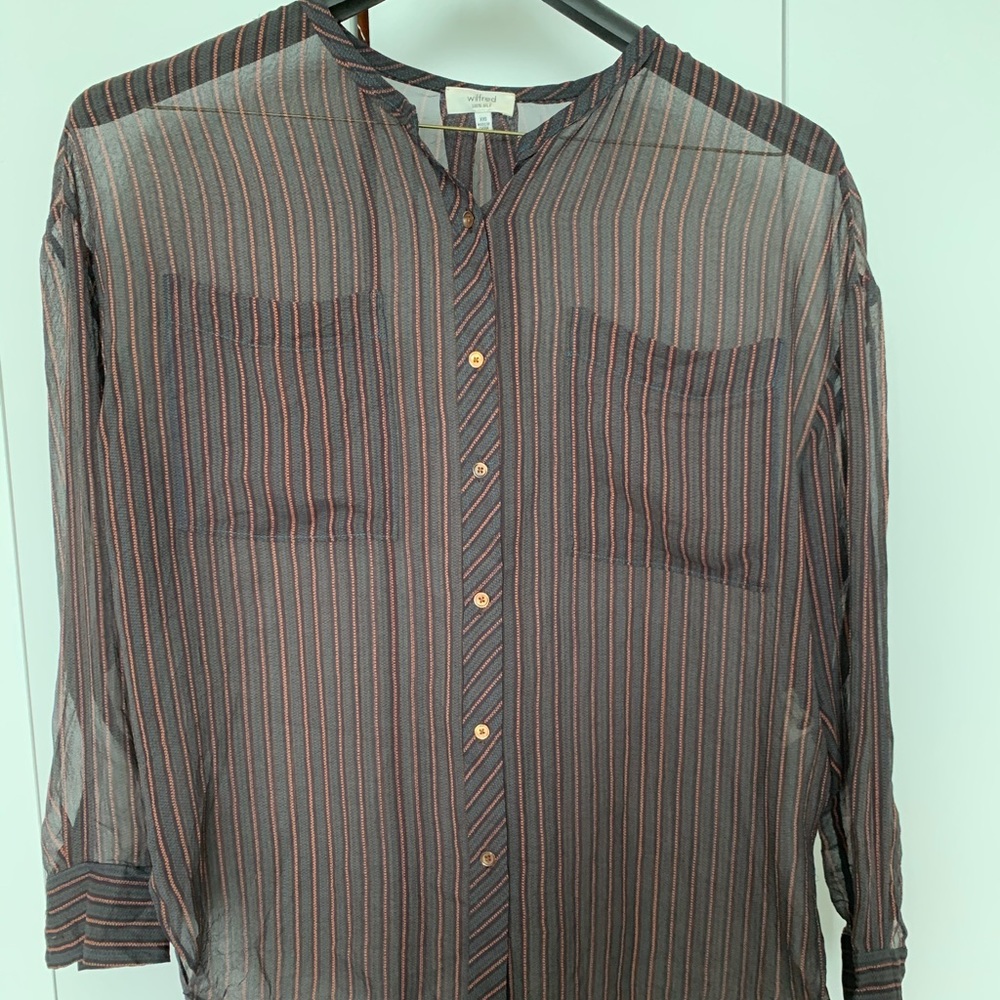 Aritzia Wilfred Giffard Silk Blouse
